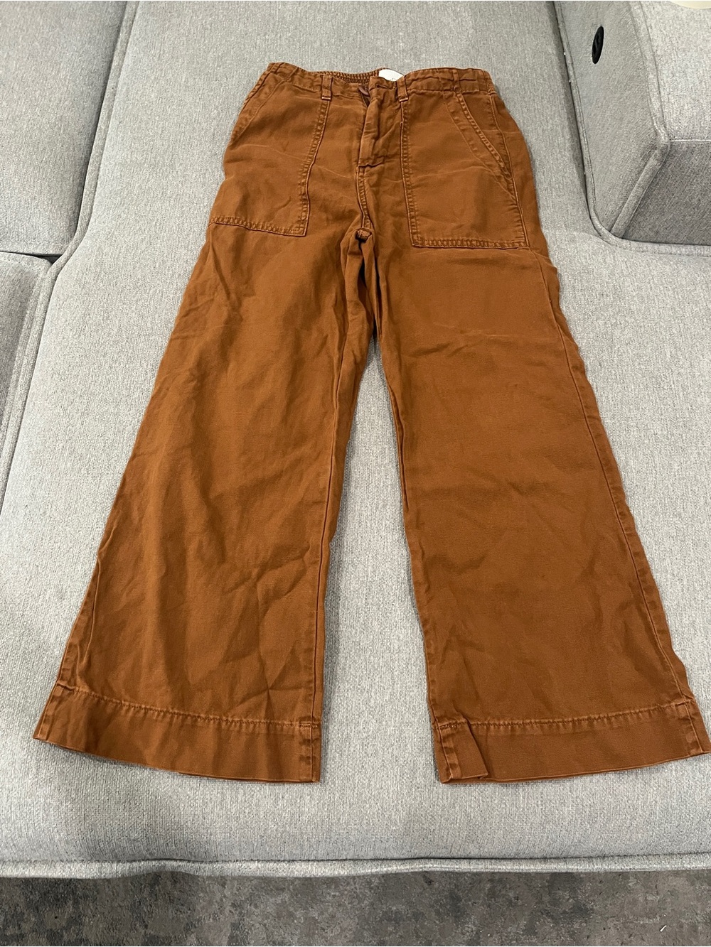 THE GREAT. High-Rise Wide Leg Trousers Retro Boho Indie Size 26